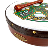 Handmade Dannan 10" Vegan Bodhran Hand Drum - The Green Brian Boru Bodhrán