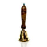 The Ventiano Small Brass Hand Bell with Wooden Handle