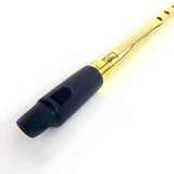 Brass Howard Low D Tunable Whistle with Handmade Dannan Vegan Whistle Case