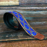 The Blue and Gold Aztec Strap