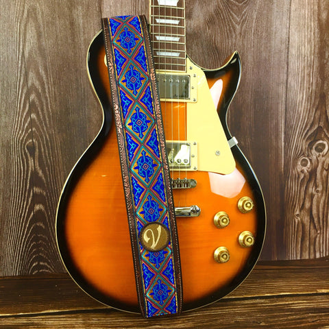 The Blue and Gold Aztec Strap