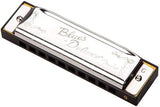 Fender Blues Deluxe Harmonica, Key of G, 10 Holes, Nickel Chrome, Includes Case, 0990701002