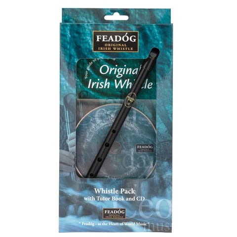 Feadóg Pro D Black Whistle with Book Book & CD
