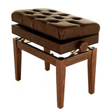 Steinhoven - Symphony Adjustable Piano Stool With Book Storage (Polished Walnut)