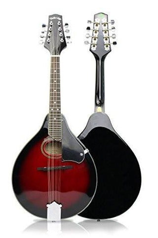 Clareen Banjos Ireland - 'The Bridge' Folk Bluegrass Mandolin - Cherry Sunburst with Leather Hard Case - 1to1 Music