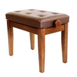 Prima Polished and Satin Adjustable Luxurious Piano Stool - 1to1 Music