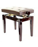 Prima Polished and Satin Adjustable Luxurious Piano Stool - 1to1 Music