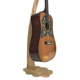 Dannan Wooden Upright Flower Base Guitar Stand - Light Walnut