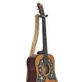 Dannan Wooden Upright Flower Base Guitar Stand - Light Walnut