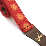The Red Sun King Guitar Strap